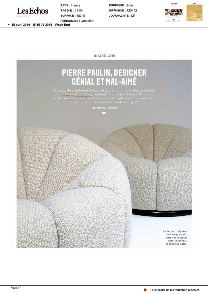 Couverture de Les Echos